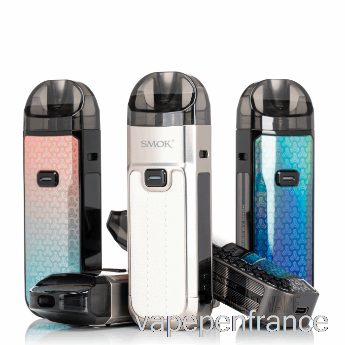 Smok Nord 5 80w Système De Pod Cuir Beige Blanc Stylo Vape
